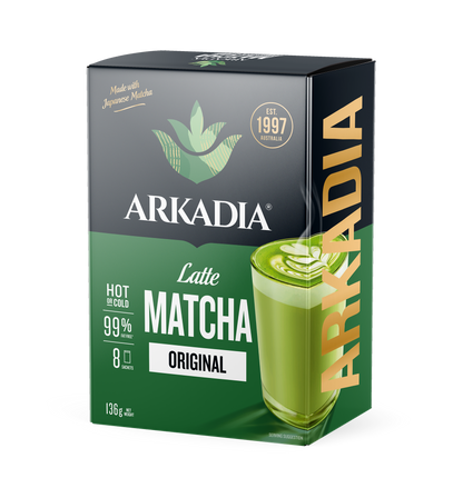 Arkadia Matcha Latte Original Sachet 8 Pack