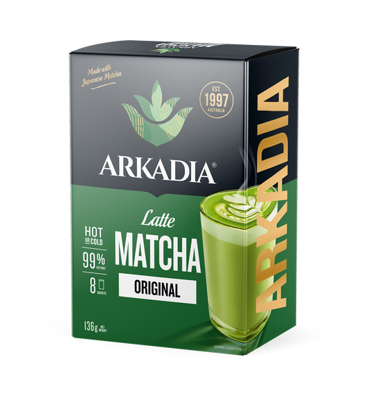 Arkadia Matcha Latte Original Sachet 8 Pack